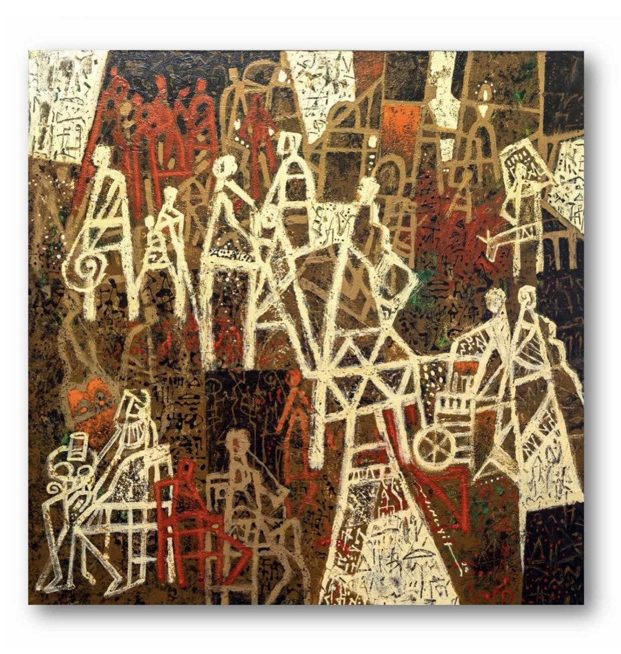 إحدى لوحات وليد نايف