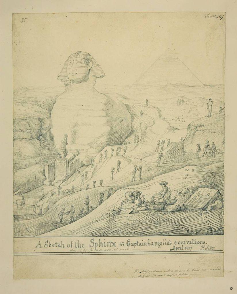 ابو الهول قديما