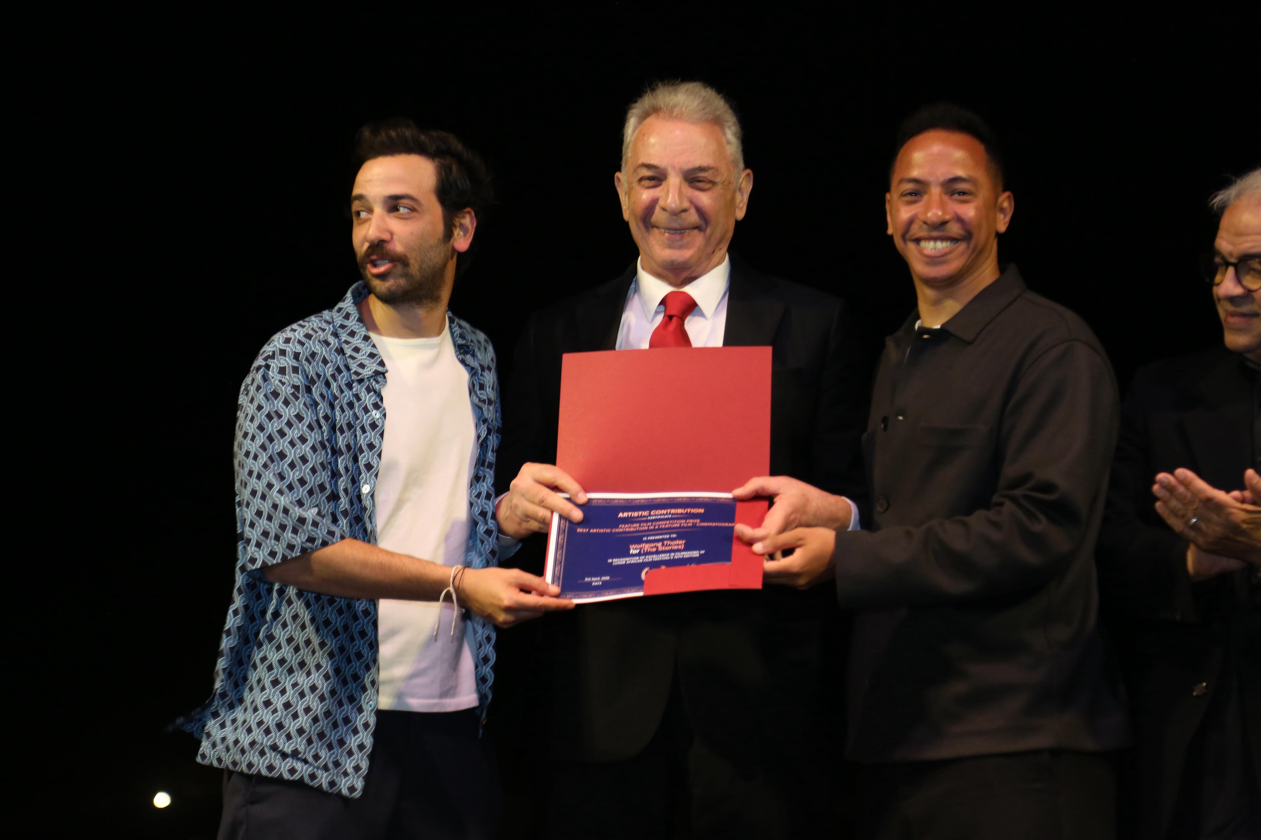 محمود حميدة فى حفل ختام مهرجان الاقصر