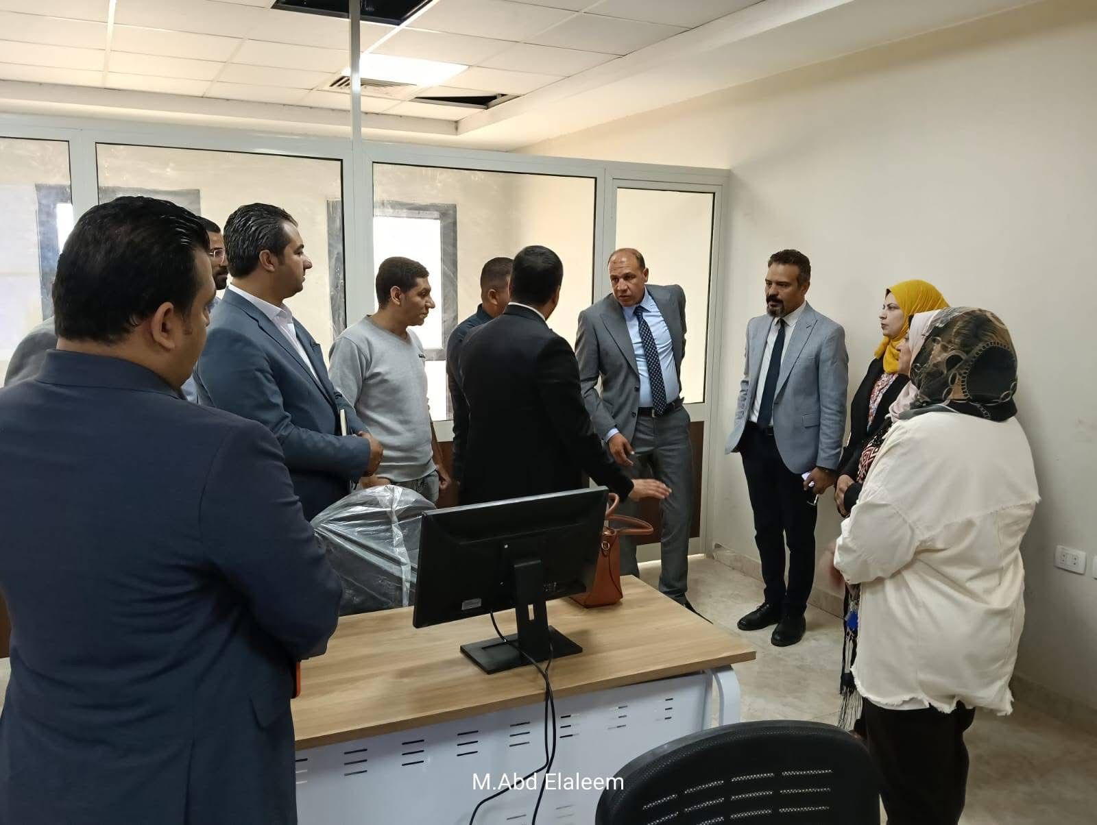 خلال تفقد المركز الجديد