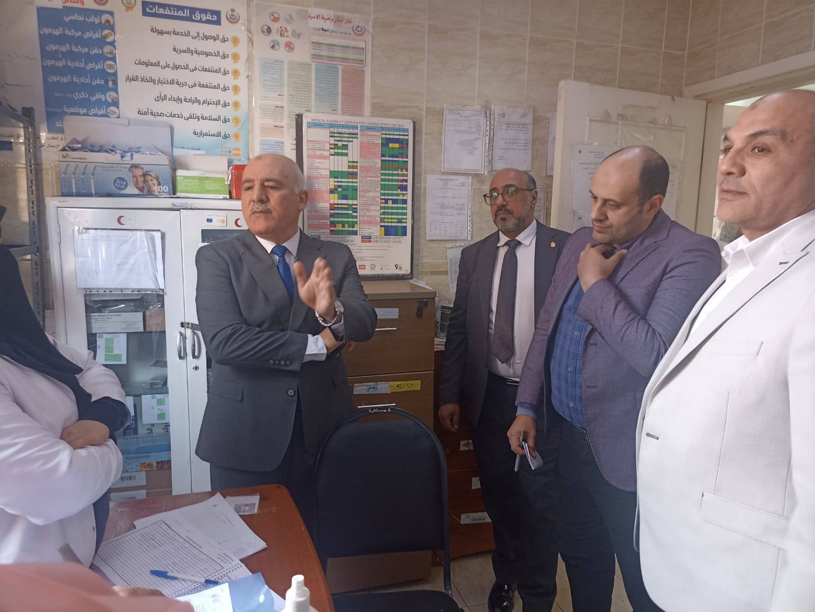 تفقد سير العمل بالمركز الطبي بالعبور