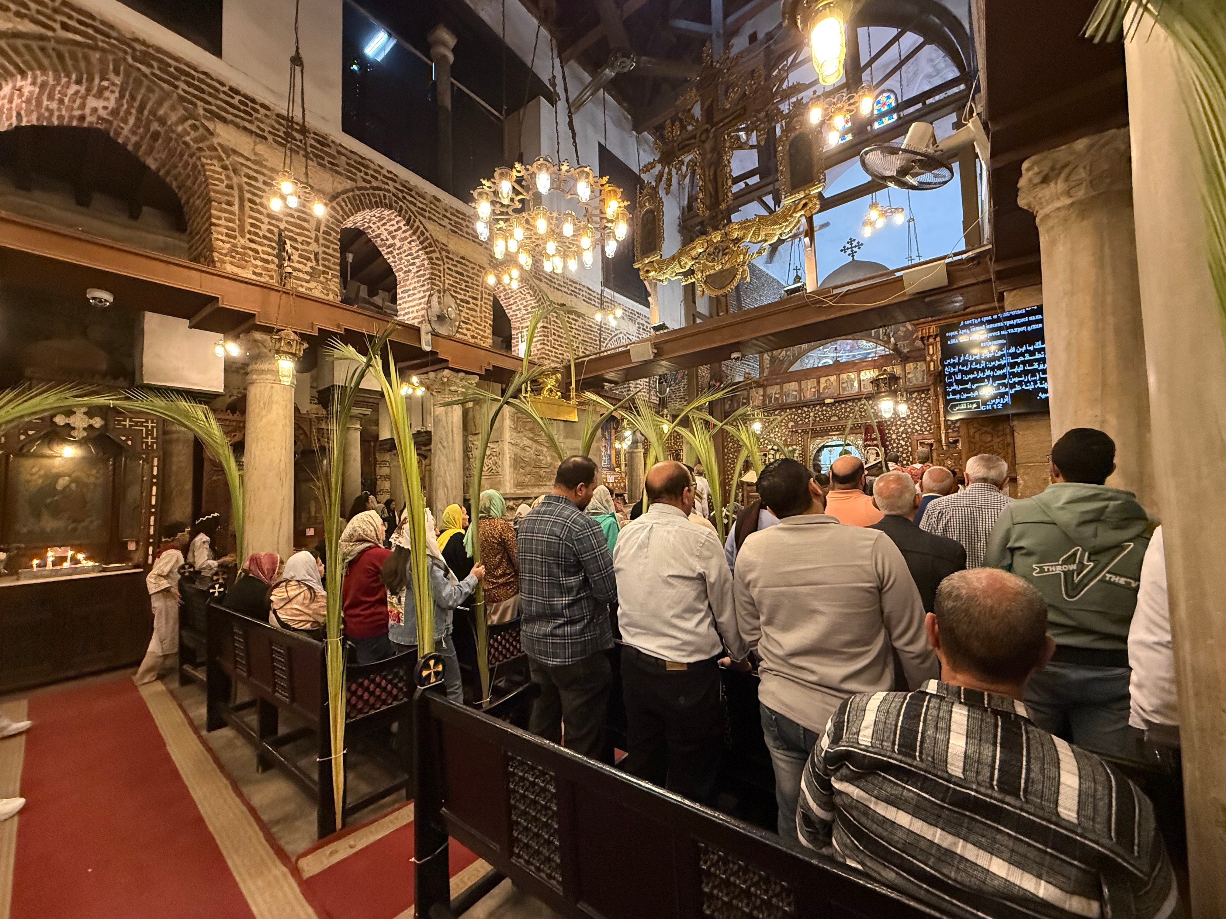 احتفالية أحد الشعانين بكنيسة حارة زويلة