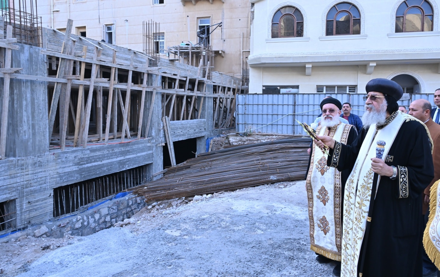 جانب من زيارة قداسة البابا جانب من زيارة قداسة البابا