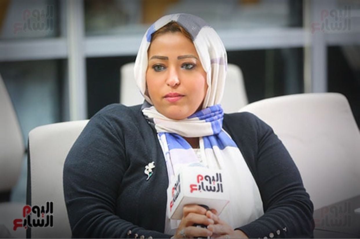 الزميلة دينا الحسينى