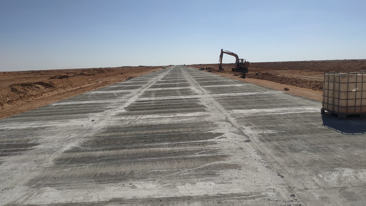 طريق سيوة الخرساني الجاري تنفيذه