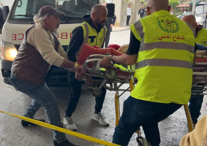 نقل المصابين في لبنان