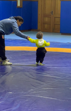 الطفل فى التدريب