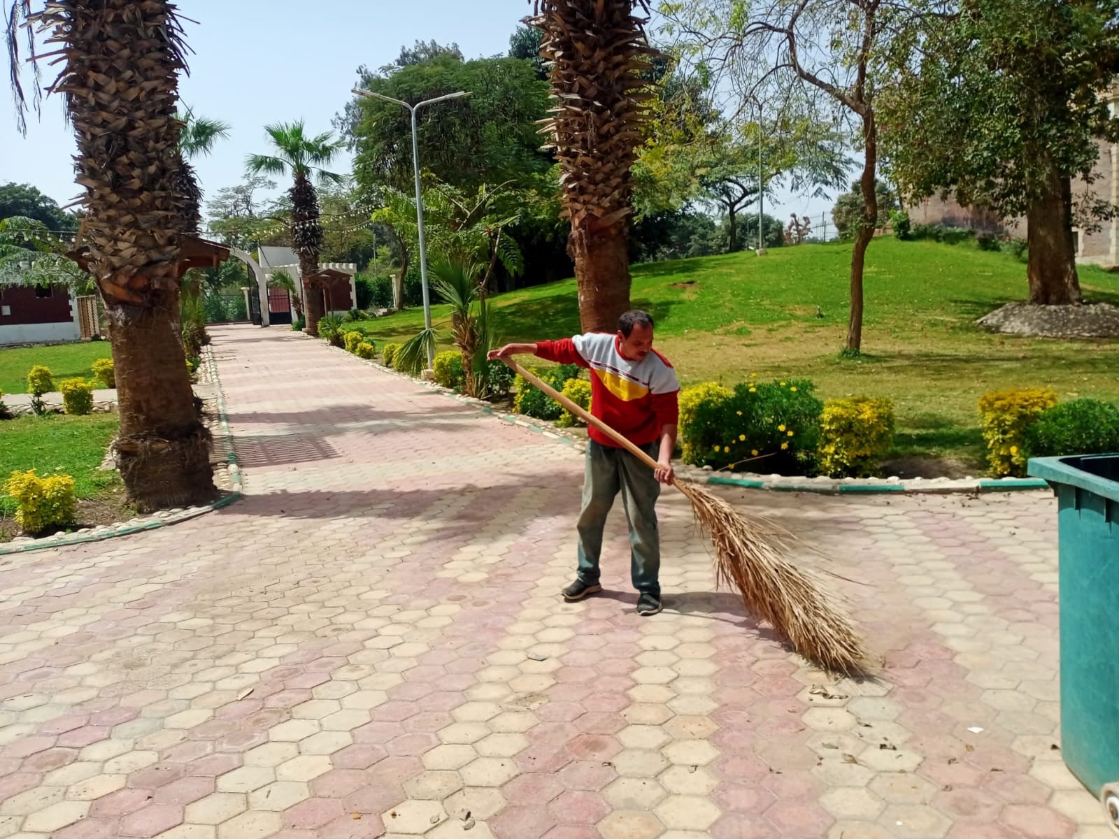 اللون الاخضر الجميل بالحدائق