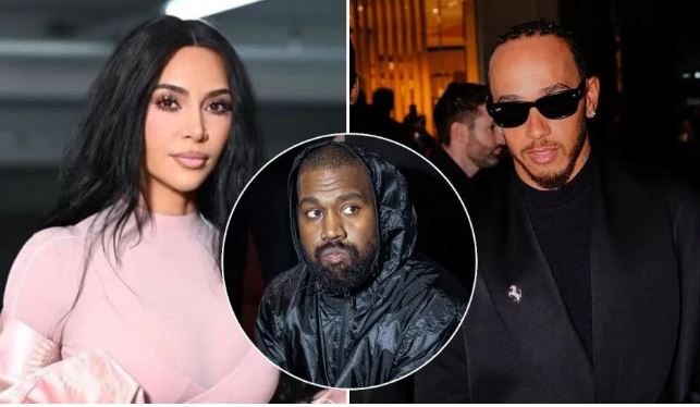 كاني ويست و كيم كارداشيان و هاميلتون