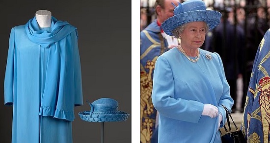 عرض قطع ملابس للملكة إليزابيث