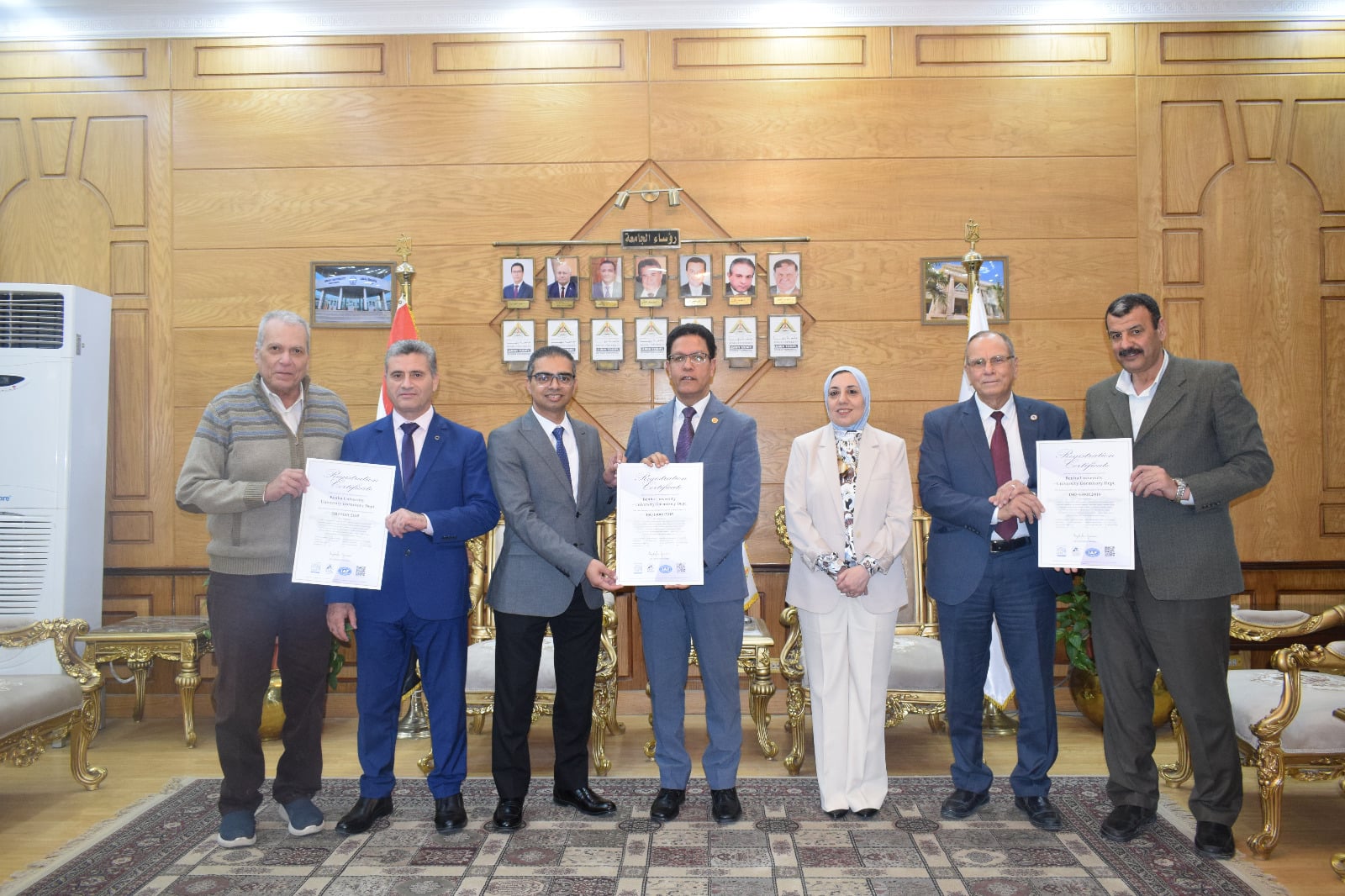 خلال تسلم شهادات الأيزو