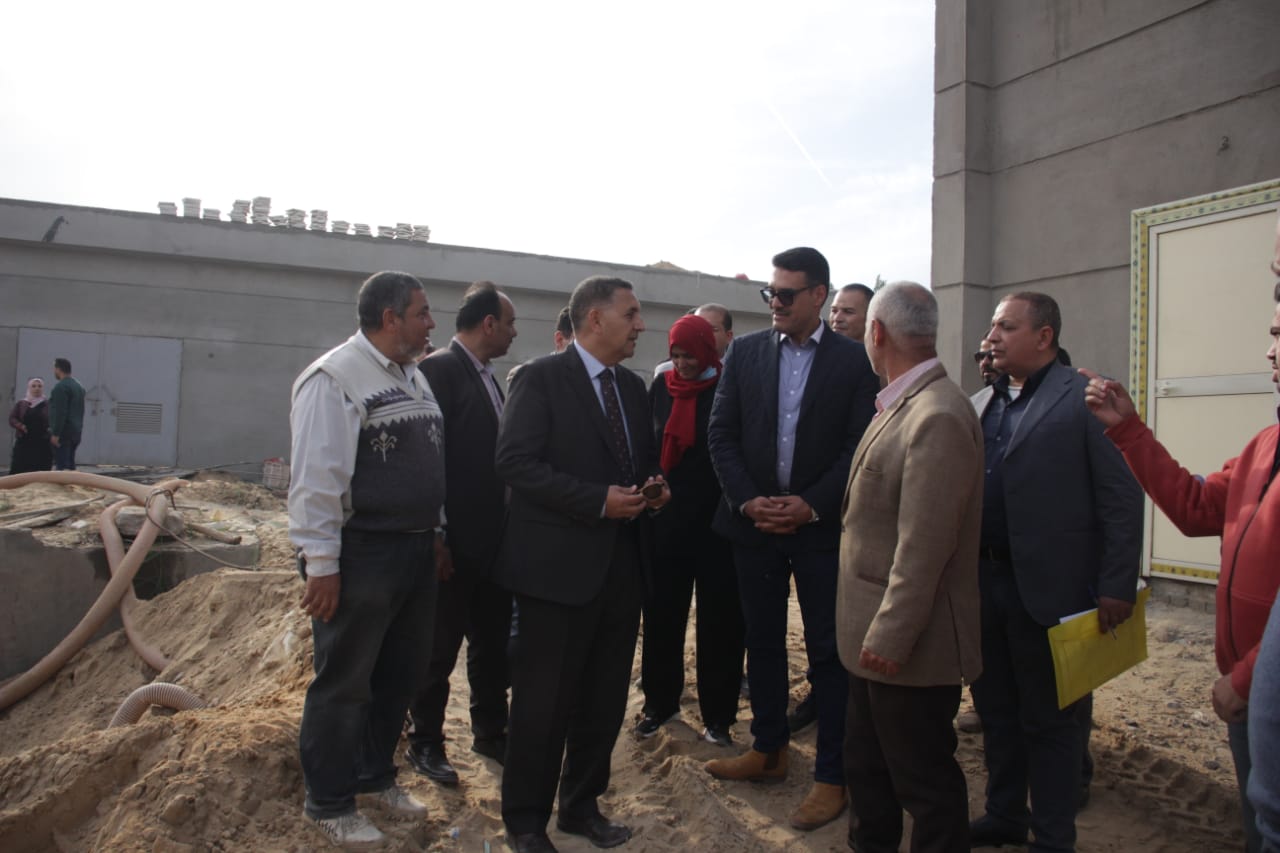 تفقد محطة الصرف