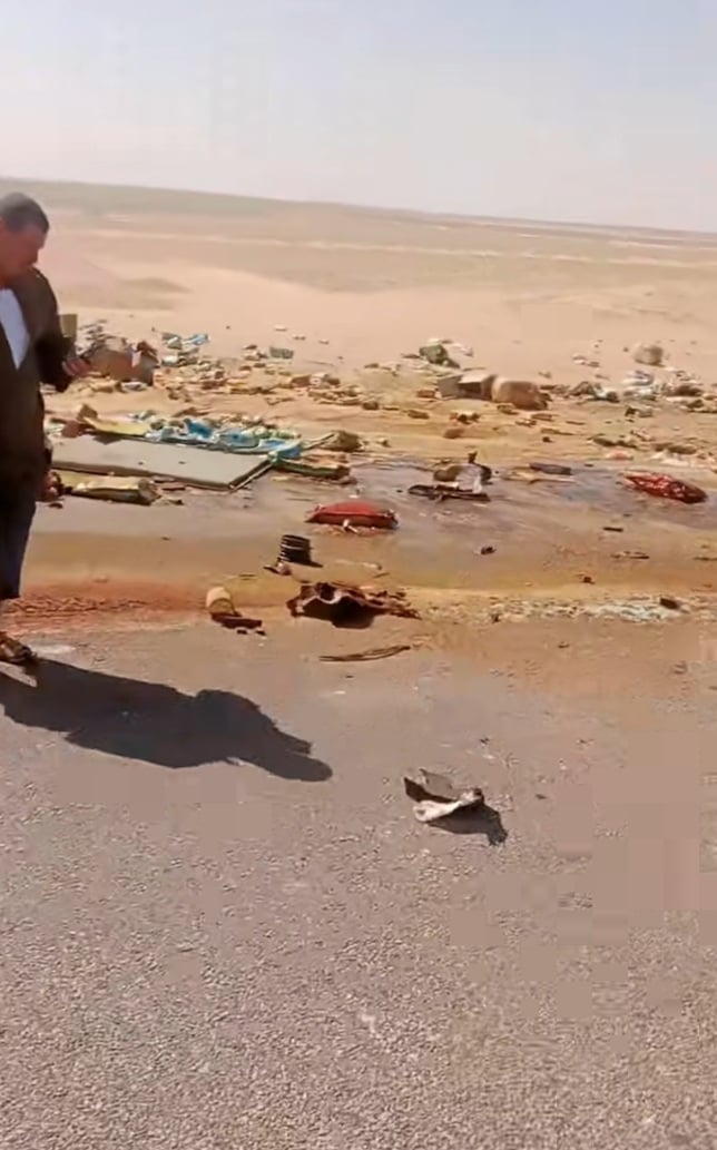 فرق الإنقاذ في موقع الحادث