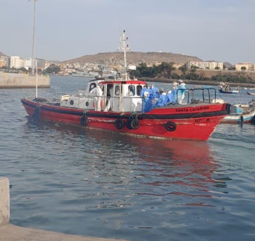 إجلاء الركاب من السفينة