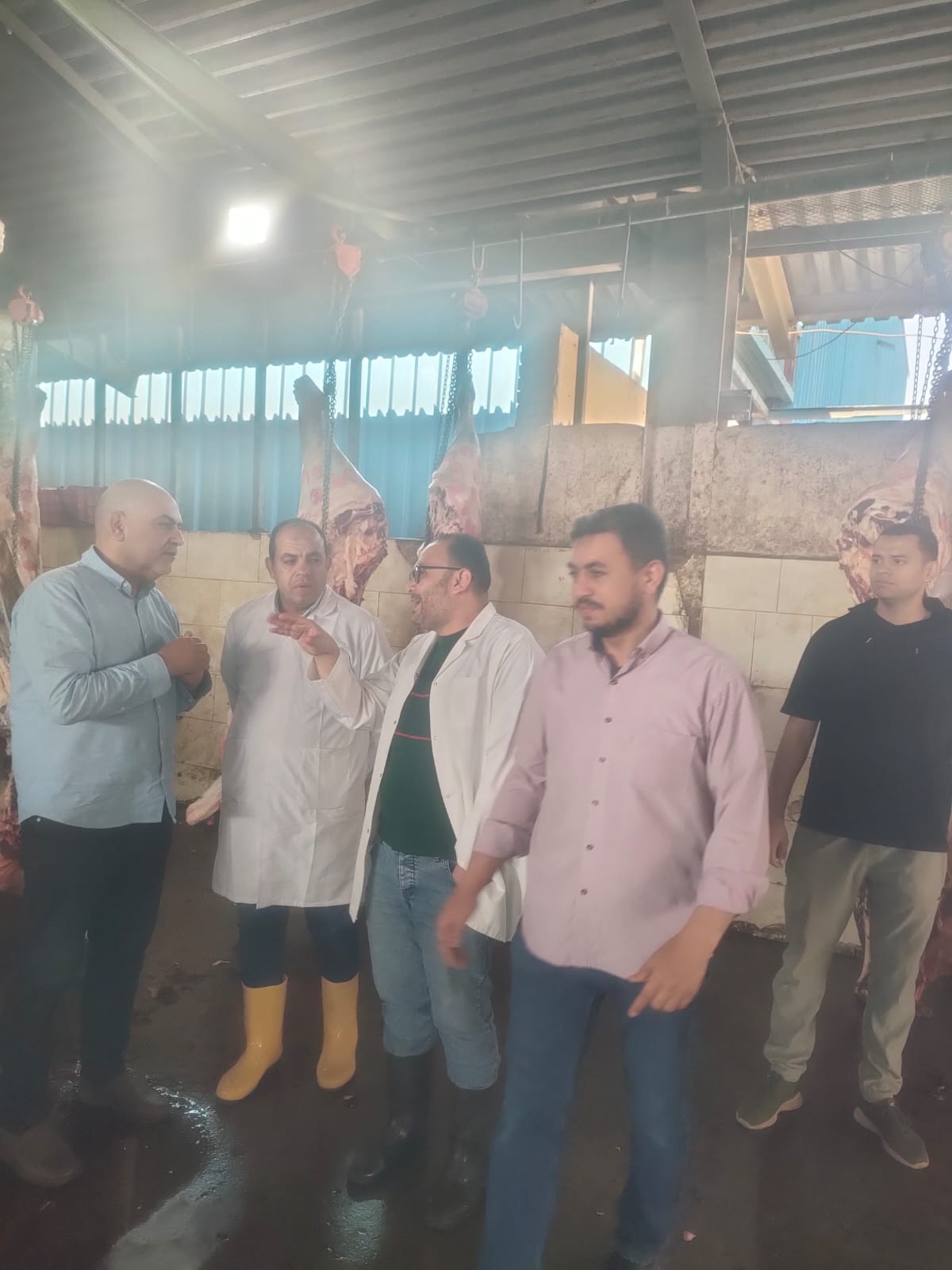 متابعة انتظام العمل بالمجازر