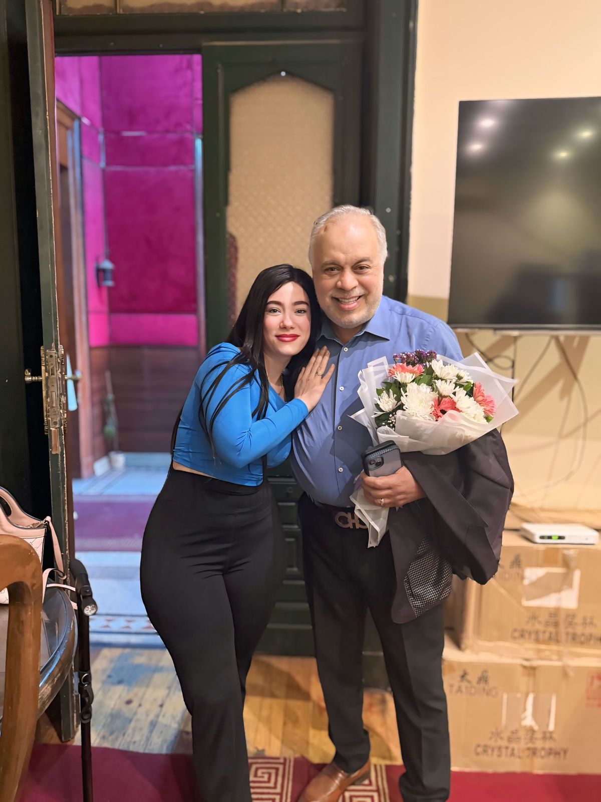 الدكتور اشرف زكي والفنانة ندي عصام الدكتور اشرف زكي والفنانة ندي عصام