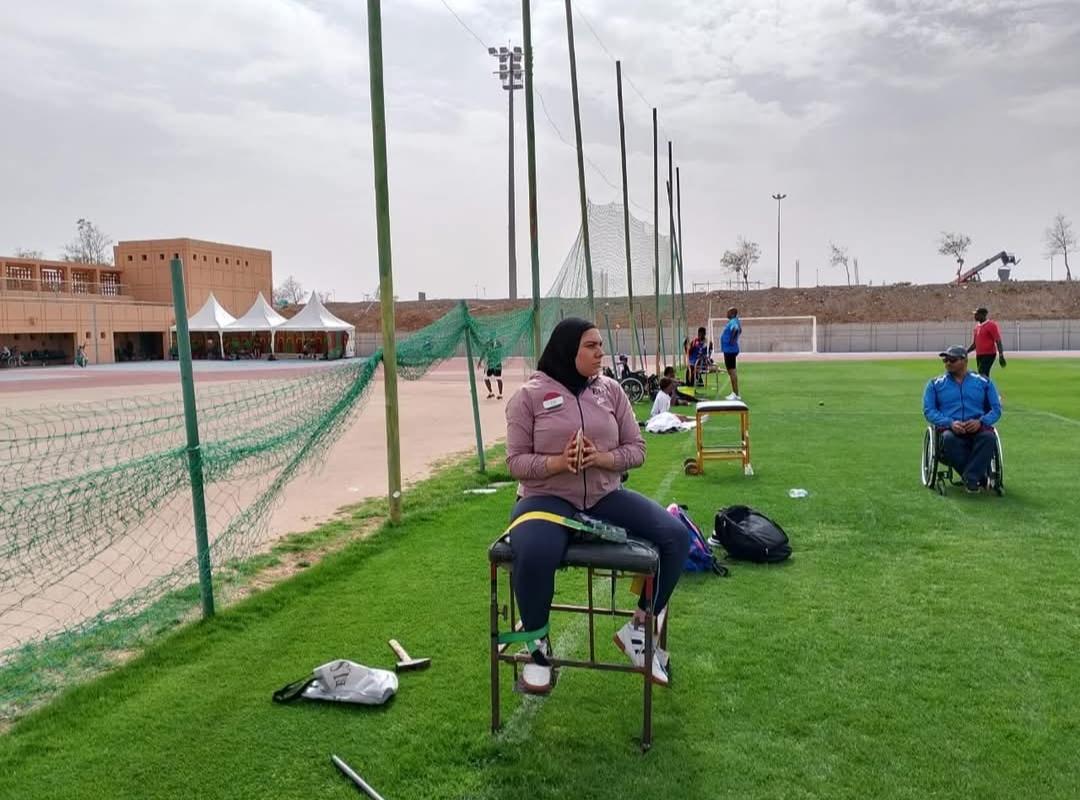 سعيدة الصعيدي تحرص على التدريب