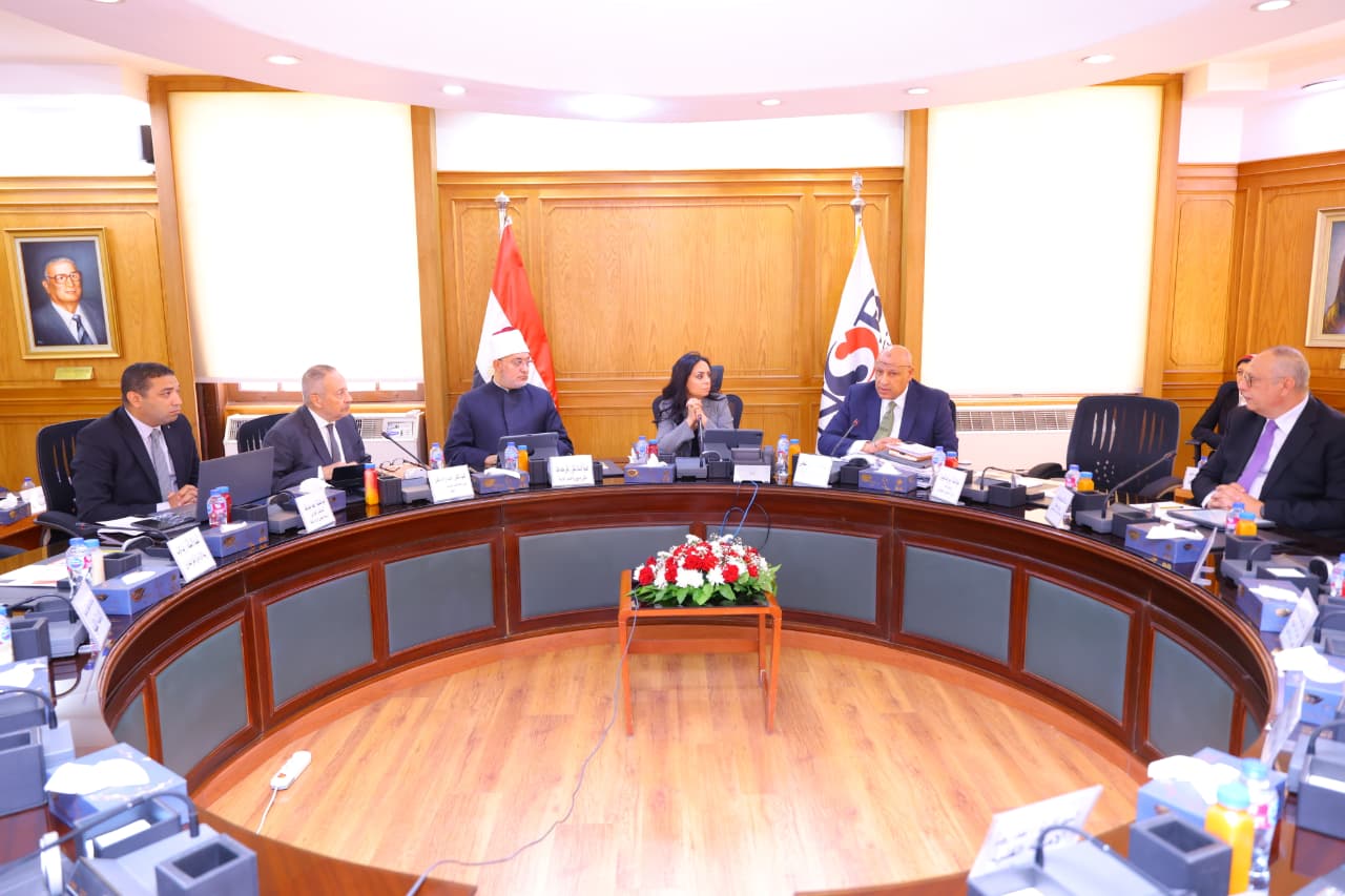 وزيرة التضامن خلال اجتماع مجلس إدارة بنك ناصر