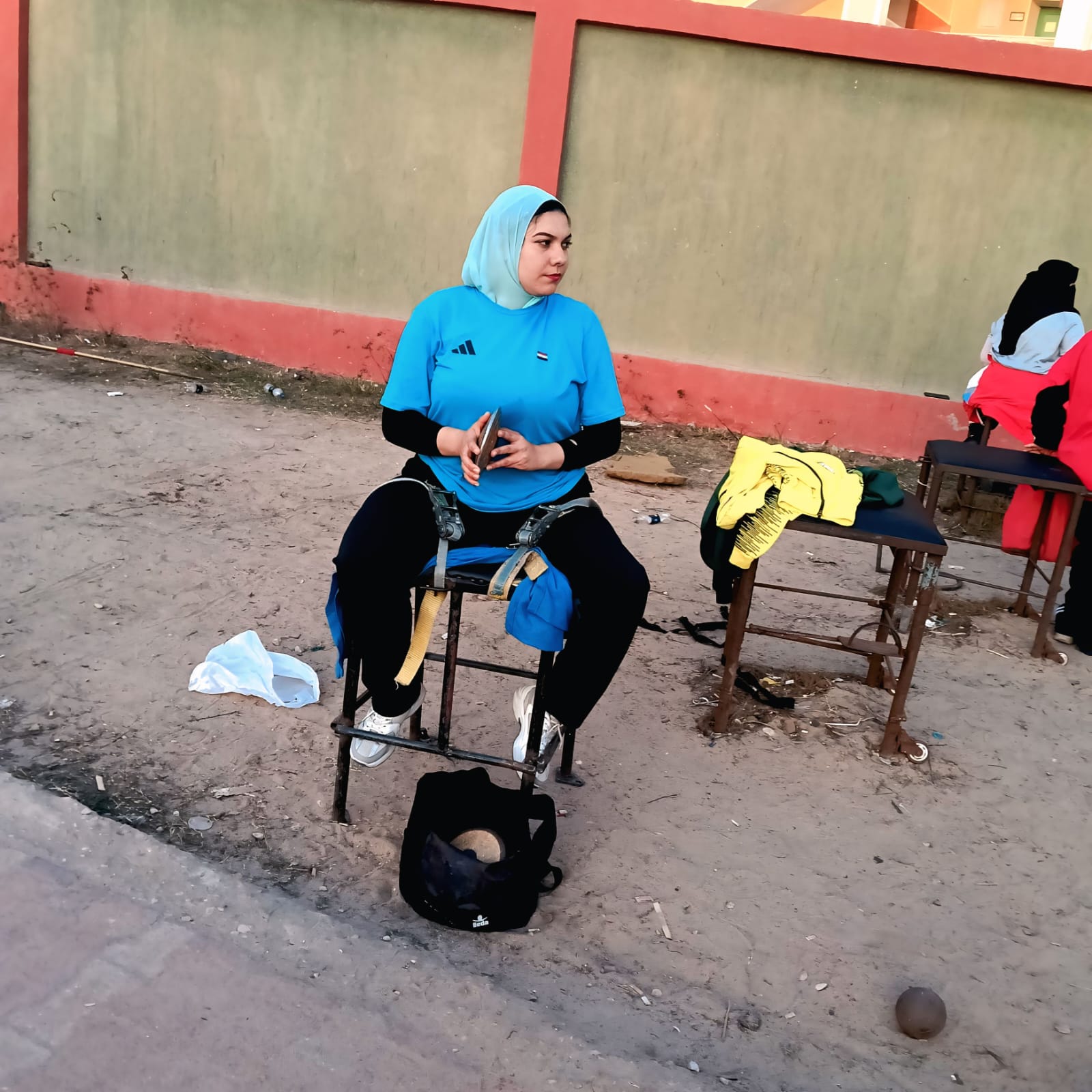 سهيلة تتدرب في نادي الإرادة والتحدي بكفر الشيخ