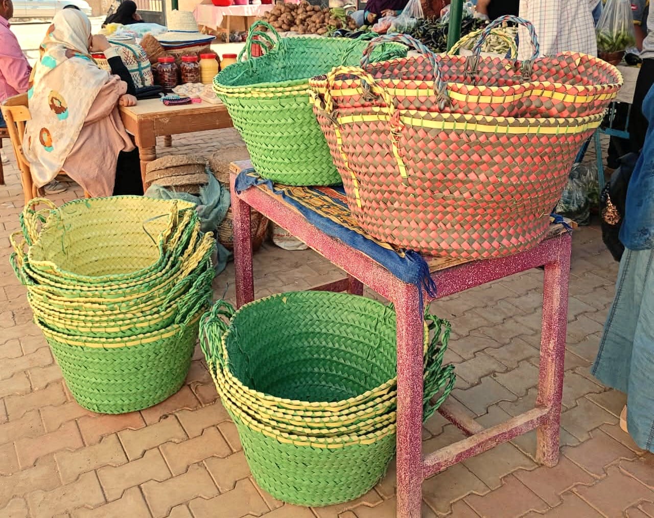 منتجات الحرف اليدوية من الخوص بالداخلة