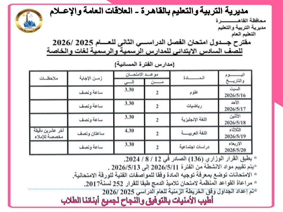 امتحانات الفصل الدراسي الثاني بالقاهرة (16)