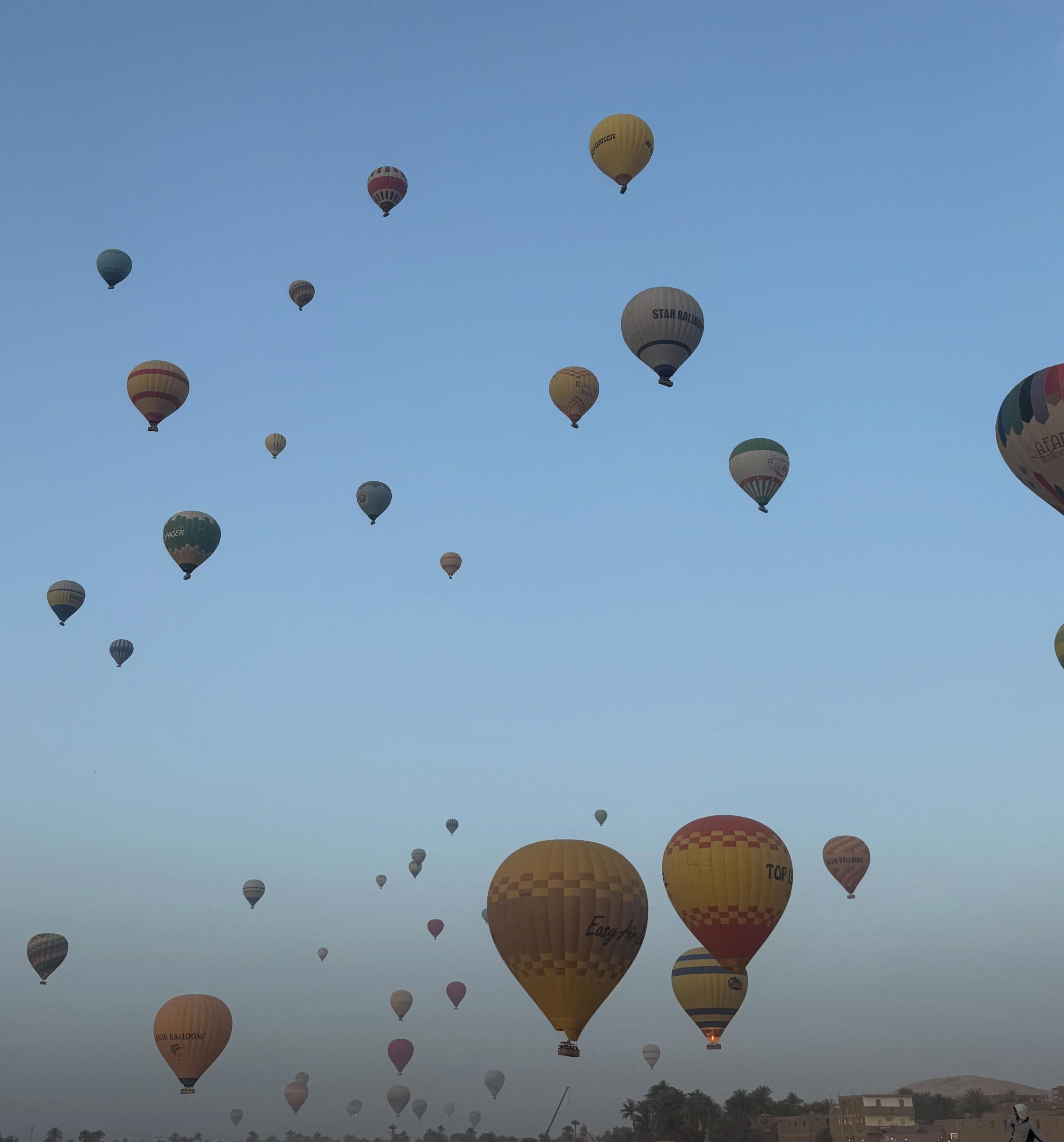 سحر تحليق رحلات البالون الطائر غرب الأقصر
