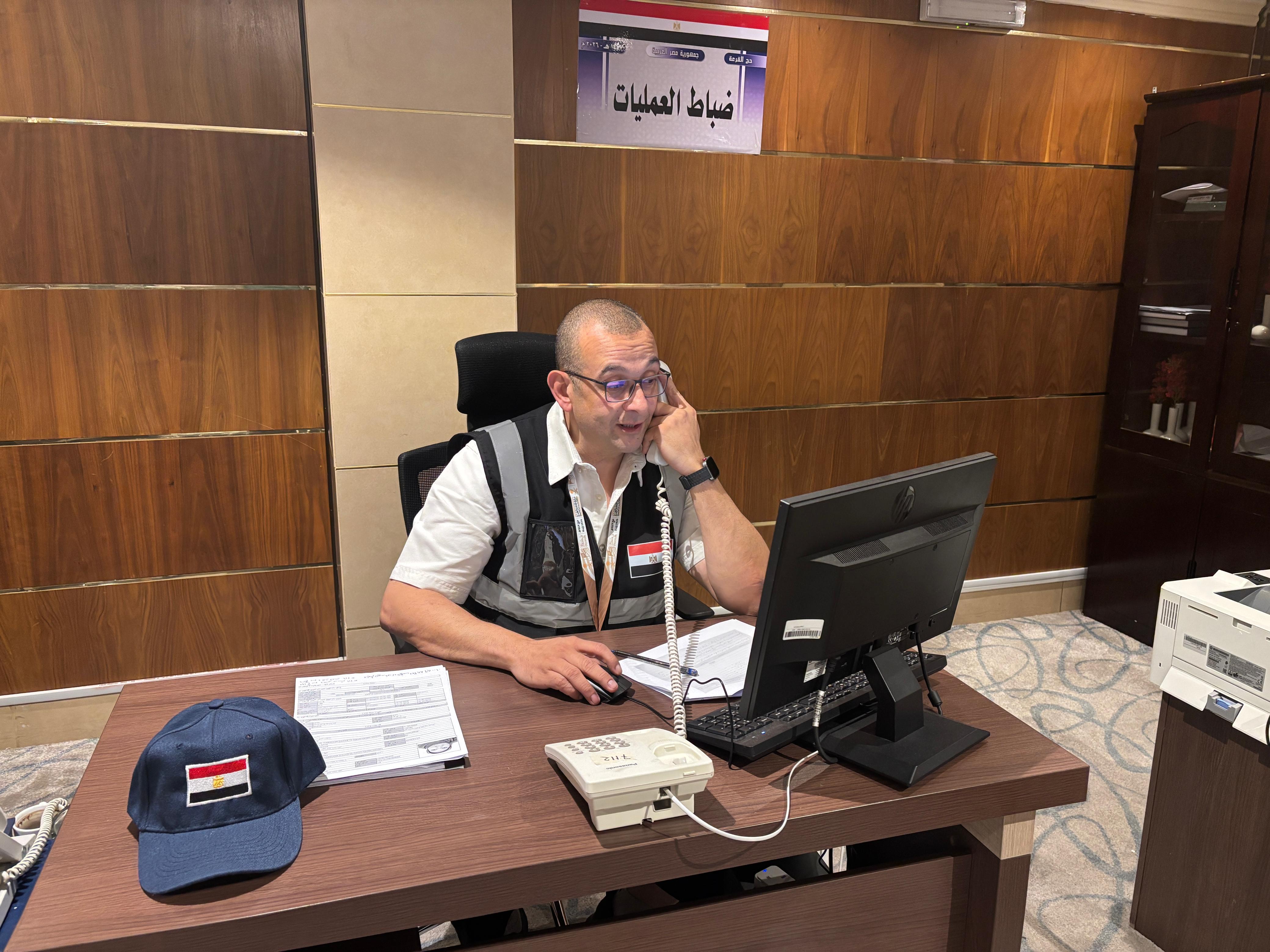 غرفة عمليات بعثة حج القرعة المصرية في مكة المكرمة (6)
