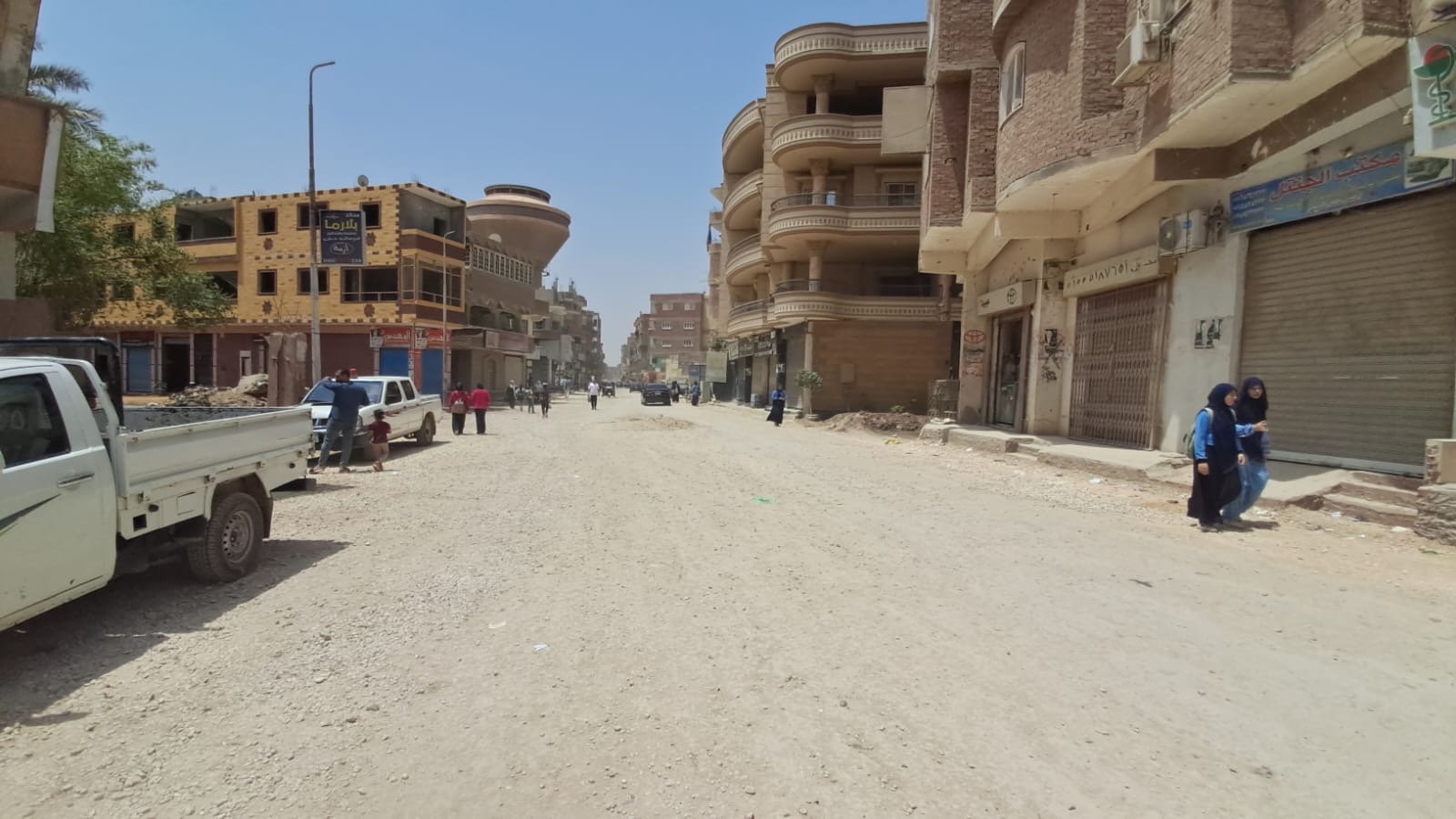 أعمال تطوير شارع علي سلامة بالمنوات أعمال تطوير شارع علي سلامة بالمنوات