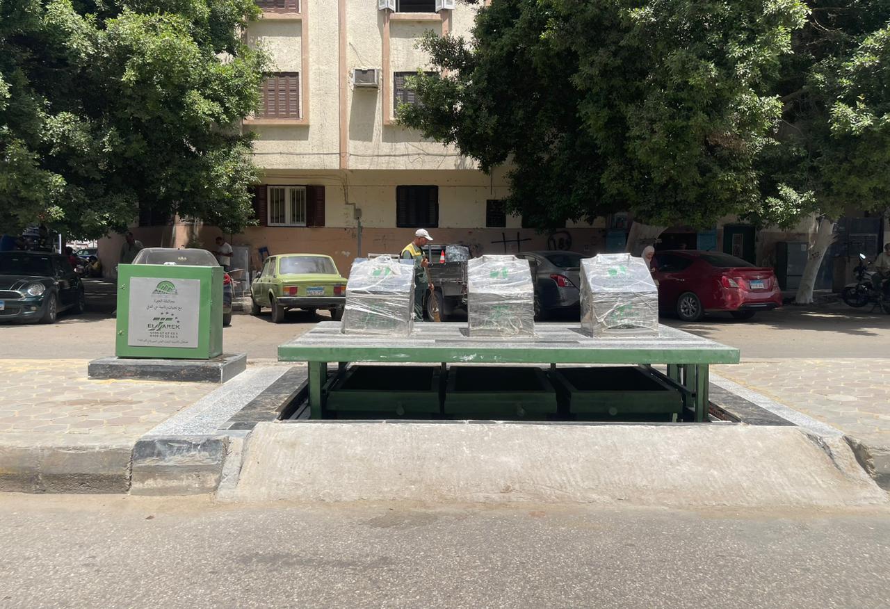 صناديق قمامة ذكية تحت الأرض