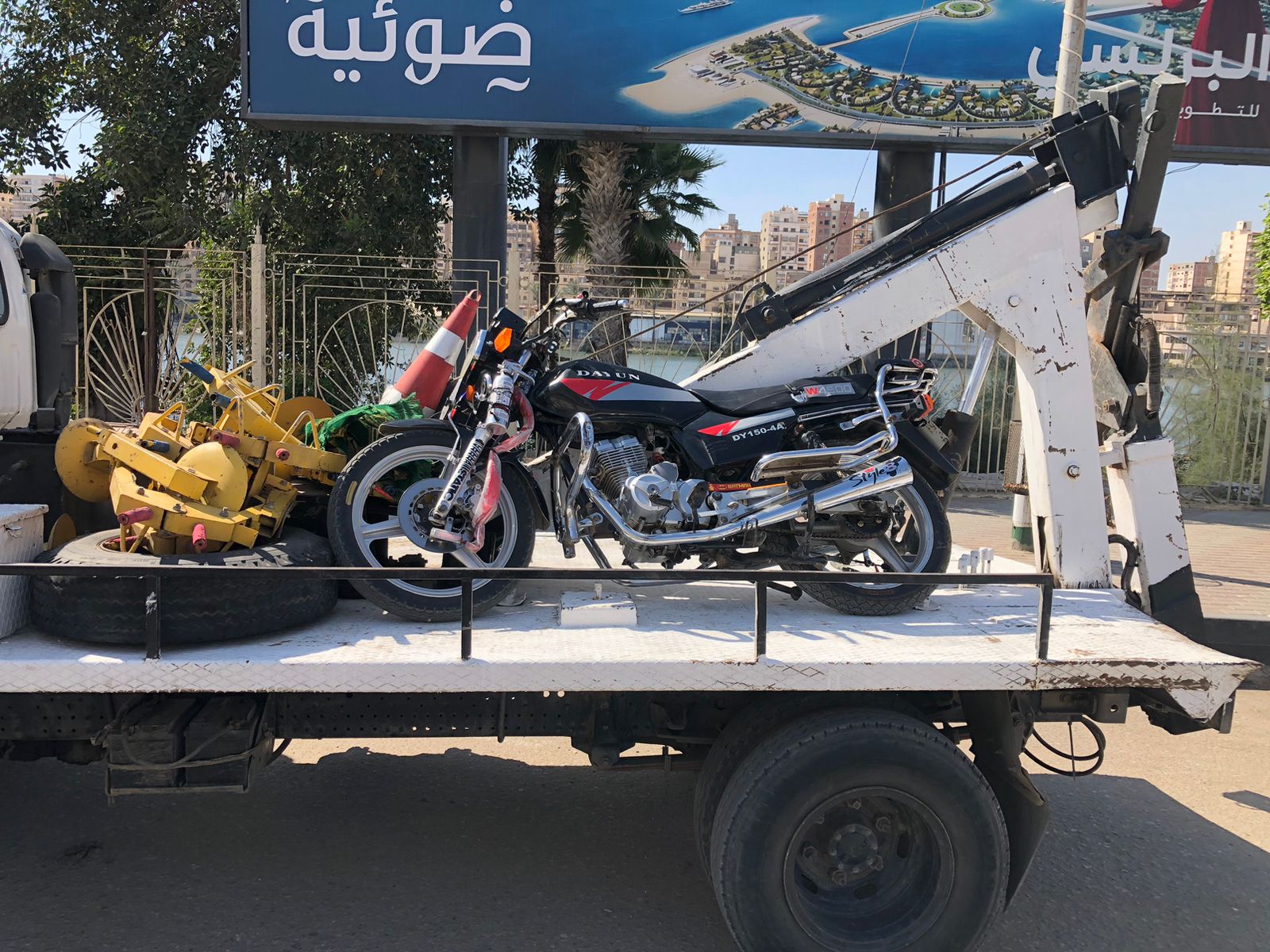 مصادرة الموتوسيكلات المتسببة فى الضوضاء