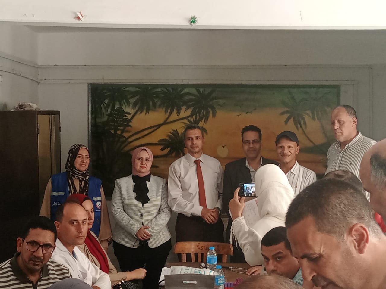 وكيل وزارة تعليم كفر الشيخ يشيد بالقائمين على القافلة