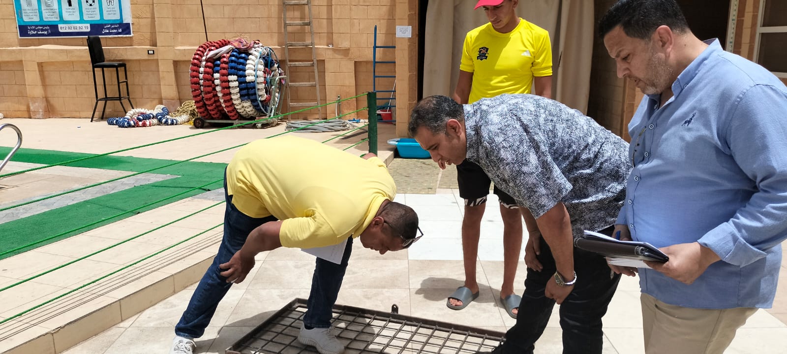 أثناء الجولة أثناء الجولة