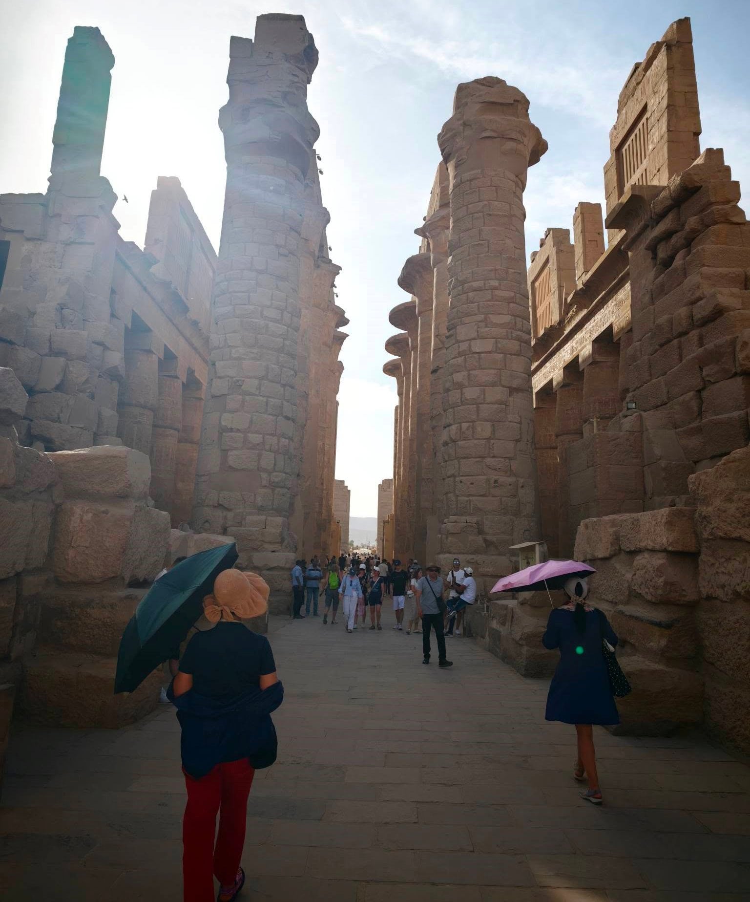زيارة سياح العالم بالشمسية لمعابد الكرنك