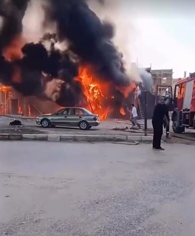 حريق لوكيشن بيت بابا