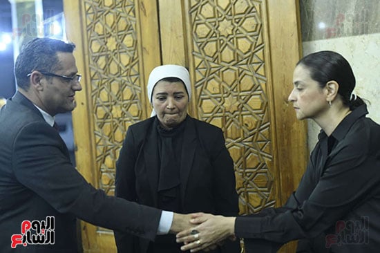 نقيب الصحفين خالد البلشي في العزاء