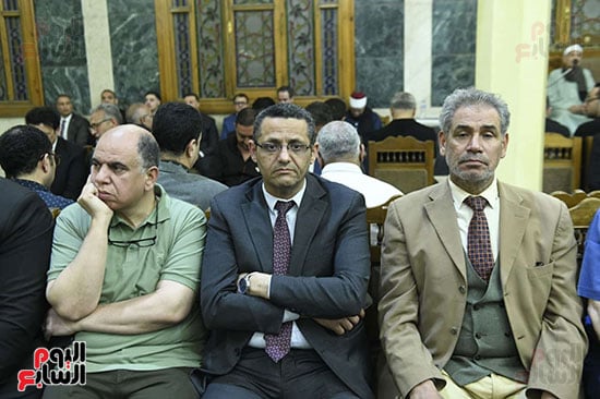خالد البلشي نقيب الصحفيين يقدم واجب العزاء