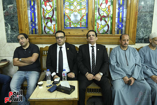 الزميل محمد مراد في عزاء والد الزميلة همت سلامة