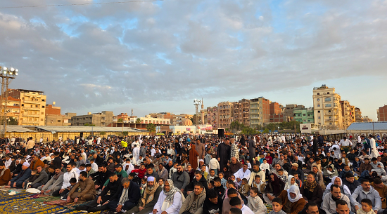 صلاة العيد في أحد المحافظات