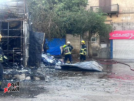 حريق كشك بالفجالة (4)