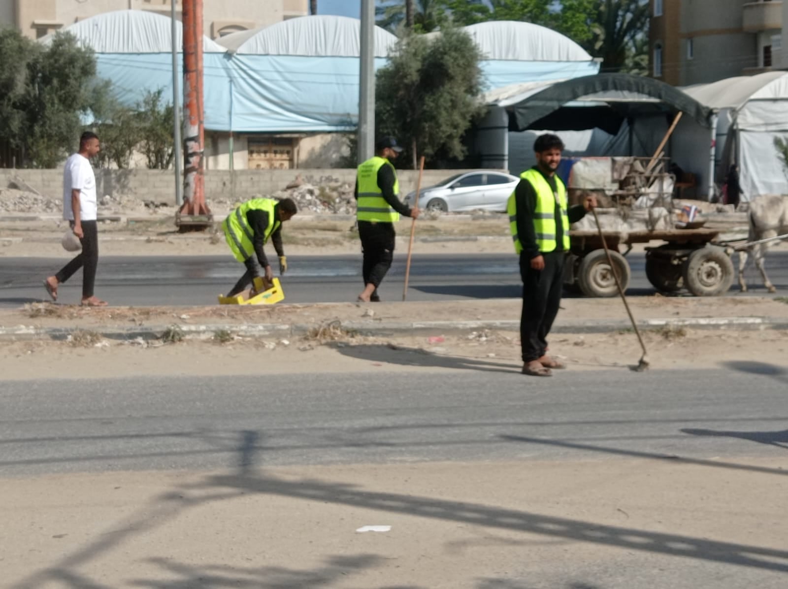 المخيمات في دير البلح
