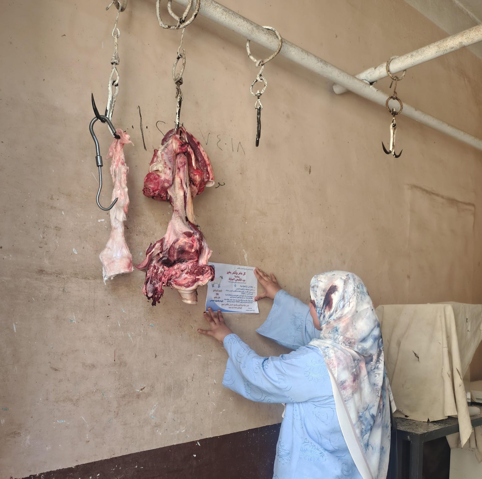 مياه الأقصر تواصل حملة توعية الجزارين والمواطنين قبل عيد الأضحى