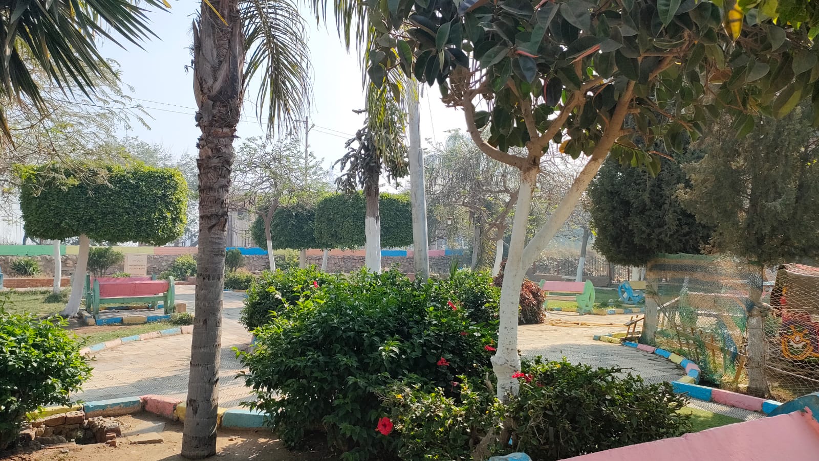 الحديقة من الداخل 