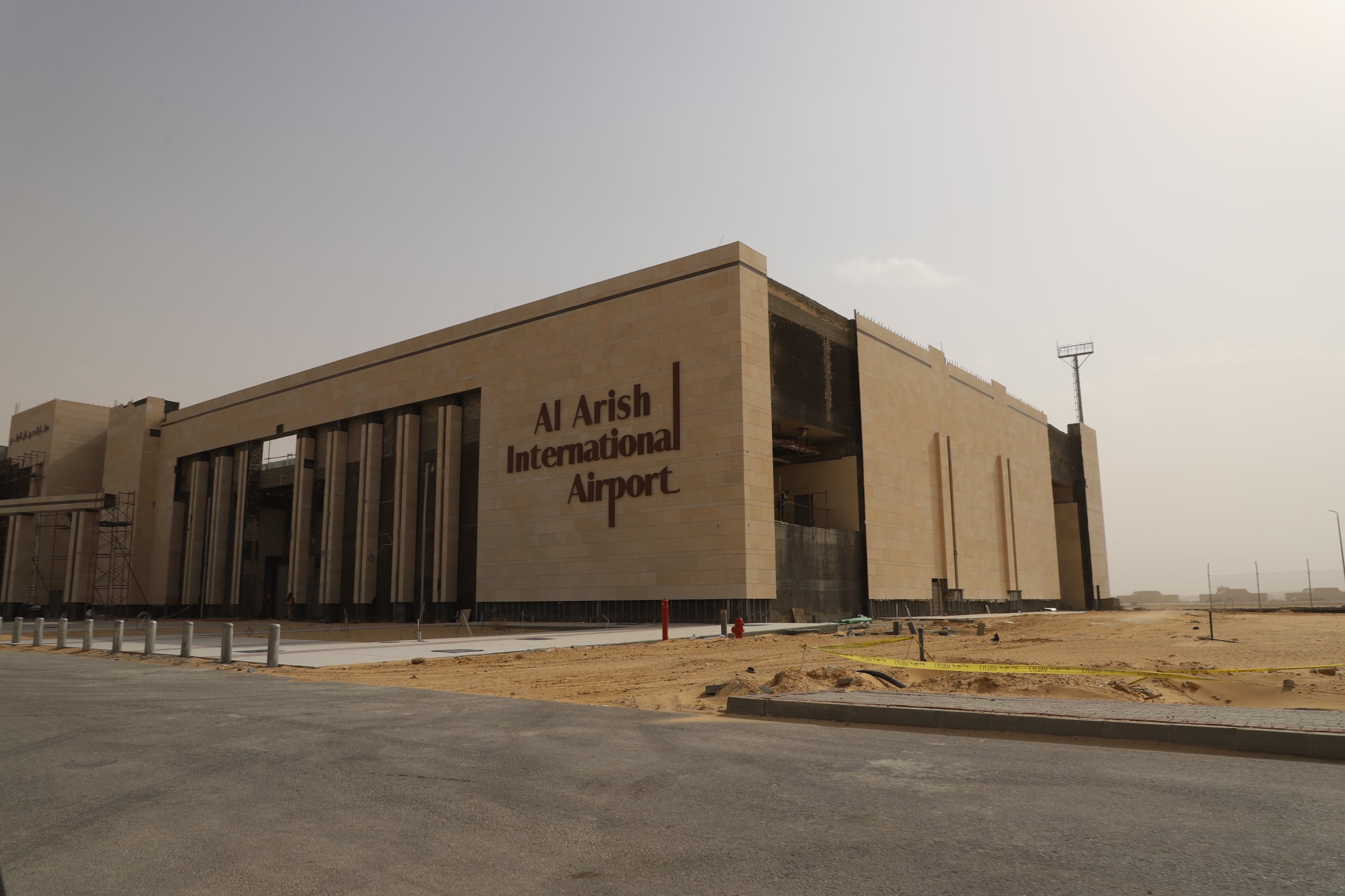 مطار العريش البري بعد تطويره 