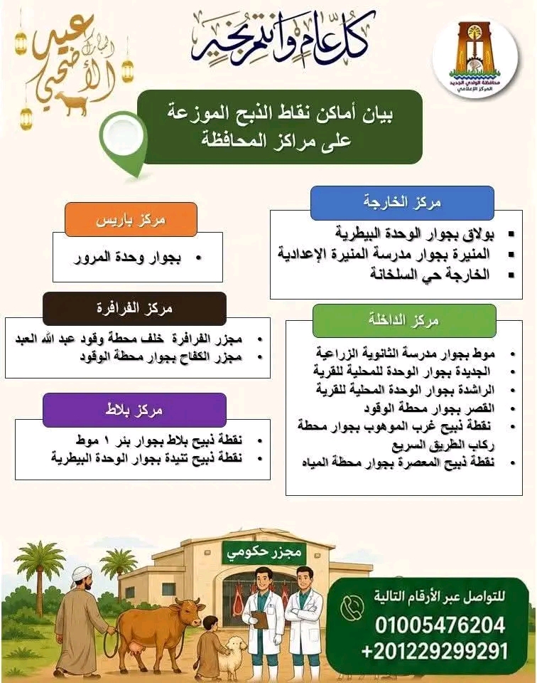 مجازر الوادى الجديد مجازر الوادى الجديد