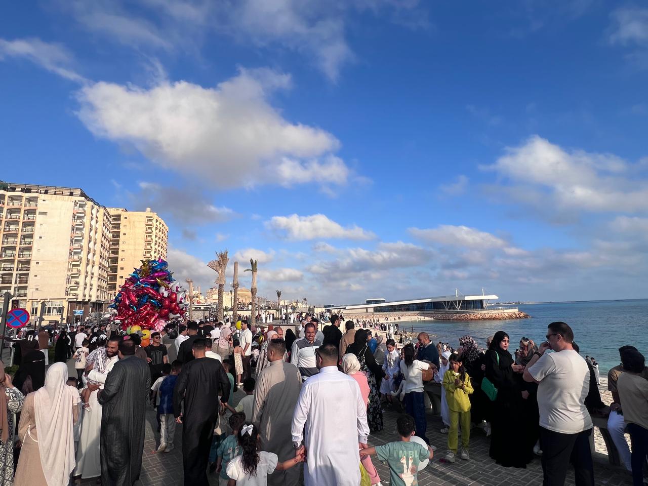 كورنيش مطروح اول ايام العيد كورنيش مطروح اول ايام العيد