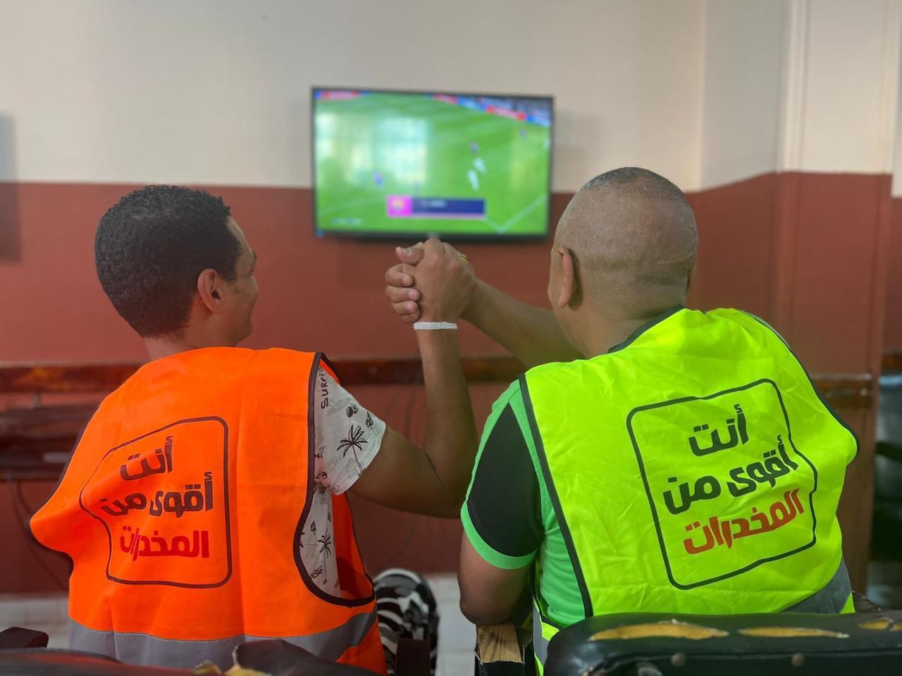 تنفيذ الانشطة  للمتعافين من الادمان لابل