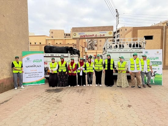 جمعية الأورمان عضو التحالف الوطني تطلق أعمال نحر الأضاحي (4)