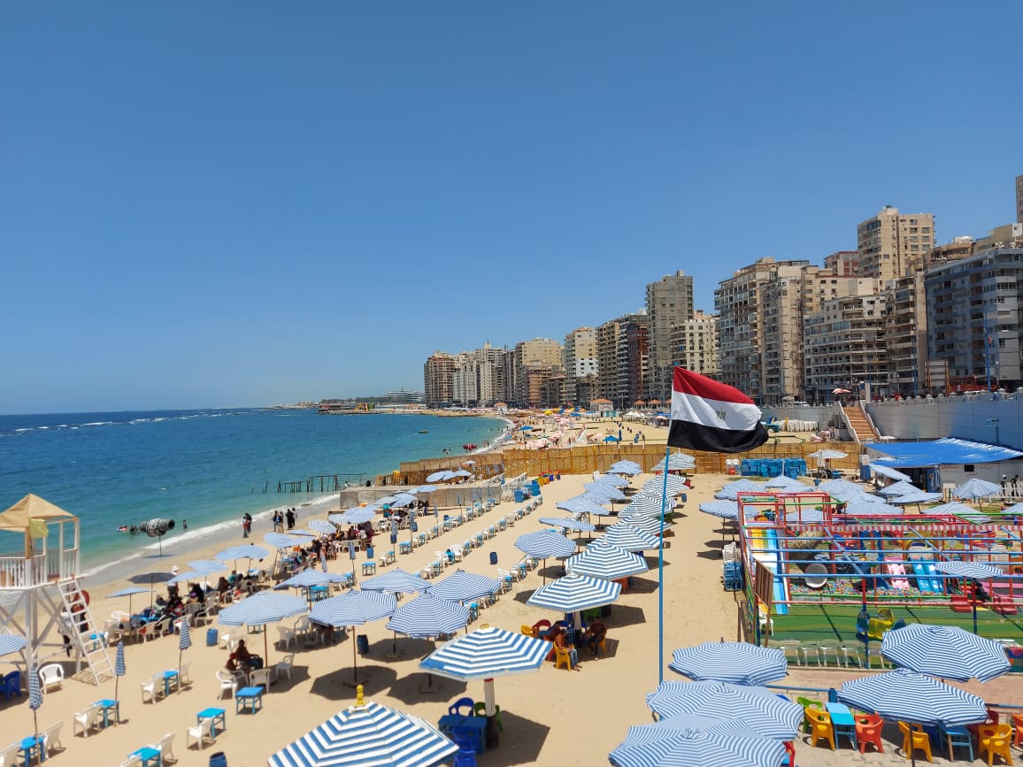 شواطئ الاسكندرية جاهزة لعيد الاضحى