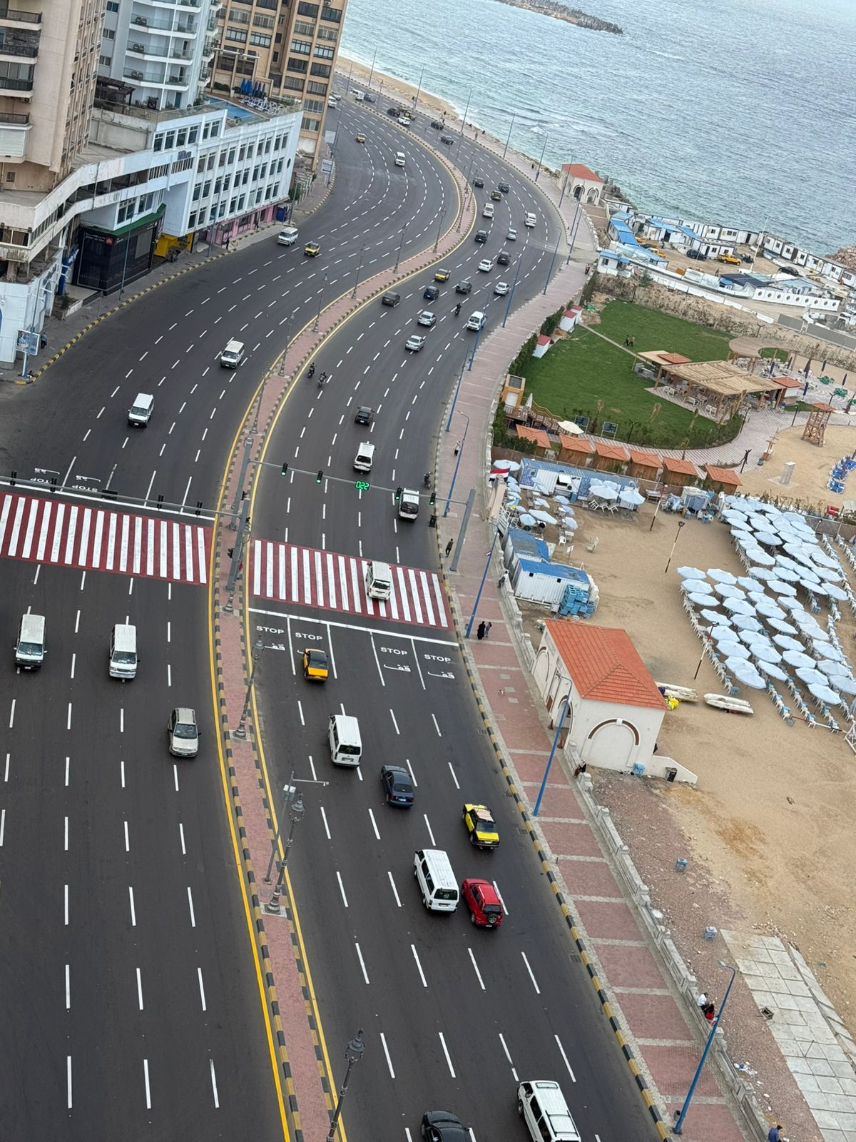 الكورنيش بعد التخطيط