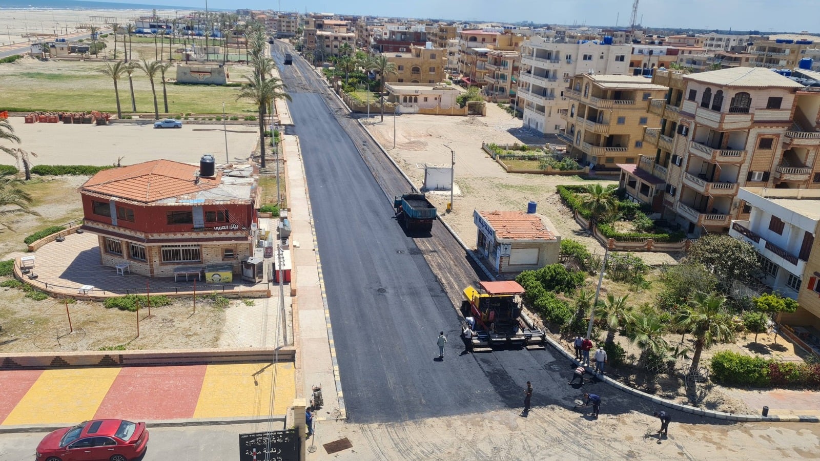 رصف الشوارع فى بلطيم